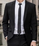 Галстук мужской узкий 5 см однотон Черный - изображение 1