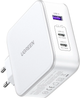 Сетевое зарядное устройство для Ugreen CD289 GaN Fast Charger 140Вт with Cable White (15339) - изображение 1