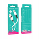 Кабель Borofone BX79 silicone charging data cable 3A/1 m white - зображення 2