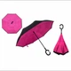 Парасолька зворотного складання UP-brella Рожева - зображення 2
