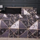 Простынь MirSon Бязь 17-0694 Onyx Marble Tiles Полуторная 150х220 см (2200010454215) - изображение 2