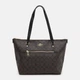 Сумка шоппер женская из натуральной кожи Coach Gallery Tote BG-COA-41 Коричневая (193971357454) - изображение 1