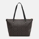 Сумка шоппер женская из натуральной кожи Coach Gallery Tote BG-COA-41 Коричневая (193971357454) - изображение 3