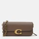 Сумка кросс-боди через плечо женская из натуральной кожи маленькая Coach Luxe Calf Idol Bag 23 BG-COA-23 Коричнева (193971591681) - изображение 1