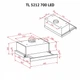 Витяжка телескопічна PERFELLI TL 5212 BL 700 LED - изображение 12