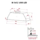 Витяжка повновбудована PERFELLI BI 5652 BL 1000 LED - изображение 12