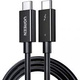 Кабель UGREEN US501 USB-C to USB-C Thunderbolt 4 Cable 0.8m Black (30389) - изображение 1