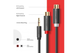 Аудио кабель UGREEN AV109 3.5mm Male to 2RCA Female Cable 25cm Gray (10547) Провод RCA штекер тюльпан - изображение 2