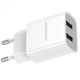Сетевое зарядное устройство Borofone BA53A Powerway dual port charger 2.1A Зарядка с кабелем lightning White - изображение 1