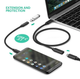 Кабель UGREEN ED008 USB Type C Male to Female Extension Cable 0.5m (Black) (40574) - изображение 3