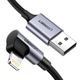 Кабель UGREEN US299 USB-A to Lightning Braided cable with Aluminum Shell M/M Black 1m (60521) - зображення 1