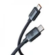 Кабель Baseus Crystal Shine Series Fast Cable Type-C to Type-C 100W 1.2m Gray (CAJY000601) - изображение 2