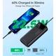 Універсальна мобільна батарея CHOETECH PD22.5W B729 20000mAh з LED-дисплеєм і швидкою зарядкою Black - зображення 9