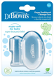 Зубна щітка-масажер Dr. Brown's силіконова з футляром (072239311691) - зображення 1