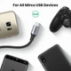 Кабель UGREEN US290 USB 2.0 - micro-USB Aluminum Braid 2m Black (60148) - изображение 3