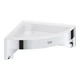 Полка настенная GROHE QuickFix Start Cube 41106000 160мм угловая прямоугольная металл хром CV035416 - изображение 1