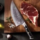 Японський ніж Santoku з дамаської сталі у подарунковій упаковці TURWHO 7,5" для м'яса (VG10 Steel"7,5M) - зображення 1