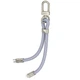 Дата кабель-шнурок HOCO GH5 Elegant Type-C to Lightning (0.21m) (Denim Blue) (214302) - изображение 3