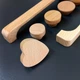 Дерев'яна ручка кнопка бук Bark L d=40мм - зображення 6