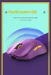 Игровая беспроводная мышка VGN F1 Pro Max JOJO Edition Jotaro Kujo (55g) Фиолетовая - изображение 3