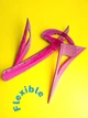 Набір вимірювального шкільного приладдя Сentrum Flexible 80716 рожевий 4 гнучких предмети (2000998491307) - зображення 6