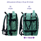 Рюкзак зелений DERBY CabinPack-40 з кишенею для ноутбука до 17,3" відділ для одягу об'єм 26-40 літрів 50 40 20 ручна поклажа в літак дорожній для подорожей 40 30 20 - зображення 4