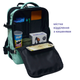 Рюкзак зелений DERBY CabinPack-40 з кишенею для ноутбука до 17,3" відділ для одягу об'єм 26-40 літрів 50 40 20 ручна поклажа в літак дорожній для подорожей 40 30 20 - зображення 8