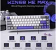Клавіатура механічна ігрова AULA WIN-68 HE Max White-Blue Magnetic switch ENG/UKR - зображення 6