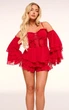 Комбинезон PrettyLittleThing CNJ7056 40 красный - изображение 1