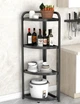 Полка-стеллаж угловая складная 51*35*120см Home M50285 - изображение 3