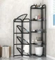 Полка-стеллаж угловая складная 51*35*120см Home M50285 - изображение 4