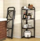 Полка-стеллаж угловая складная 51*35*120см Home M50285 - изображение 5