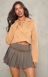 Жакет PrettyLittleThing CMT0792 40 коричневий - зображення 1