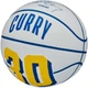 Мяч баскетбольный Wilson NBA Player Icon Mini Bskt Curry Size 3 White (WZ4007401XB3) - изображение 6