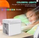 Портативный кондиционер-увлажнитель 3 в 1 с LED-подсветкой — настольный вентилятор-охладитель воздуха, 7 цветов - изображение 2