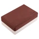 Блок для йоги двухцветный BLOOM YOGA BRICK Коричневый-белый LB7041 - изображение 3