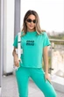 Спортивный костюм с футболкой Fashion 46/48 мятный - изображение 2
