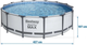 Basen stelażowy Bestway Steel Pro Max 427 x 107 cm 19 w 1 56950 (5903890603939) - obraz 7