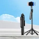 Монопод-трипод, штатив 1.8 м для телефона, Gopro, камеры с пультом A17 Long |Bluetooth, 1.8М| Черный - изображение 8