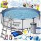 Каркасний басейн Bestway Steel Pro Max 457 x 122 см 18 в 1 з мильною машинкою 56438 (5903890614898) - зображення 1