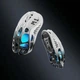 Геймерська бездротова (Bluetooth + 2,4G) миша з магнію GravaStar Mercury M1 Pro, PAW3395DM, 50G, RGB, Black White (GRAVASTARM1PRO_GBLK) - изображение 4