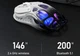 Геймерська бездротова (Bluetooth + 2,4G) миша з магнію GravaStar Mercury M1 Pro, PAW3395DM, 50G, RGB, Black White (GRAVASTARM1PRO_GBLK) - изображение 8