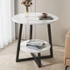 Стол журнальный Modern Home 2 яруса 40 х 40 х 55 см (M50292-W) Белый - изображение 2