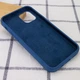 Чехол Fiji Silicone Case для Apple iPhone 12 Pro Max бампер накладка Full Soft Blue Cobalt - изображение 3