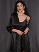 Халат женский Effetto Satin Basic S03200 S Черный (2000985258333) - изображение 5