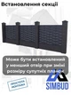 Комплект секційного паркану Ротанг SIMBUD 2000Х2500 зелений RAL6005 - зображення 4
