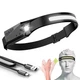Фонарь налобный аккумуляторный BL-G28 XPE+COB Sensor с датчиком движения Черный - изображение 5