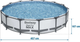 Каркасний басейн Bestway Steel Pro Max 457 x 107 см 18 в 1 з мильною машинкою 56488 (5903890614881) - зображення 6