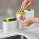 Органайзер для кухонной раковины Sink Tidy Sey, дозатор жидкого мыла и подставка для кухни под мочалки - изображение 3