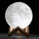 Ночник 3D Magic Moon Light Touch Control Луна Белая 13 см настольный - изображение 5